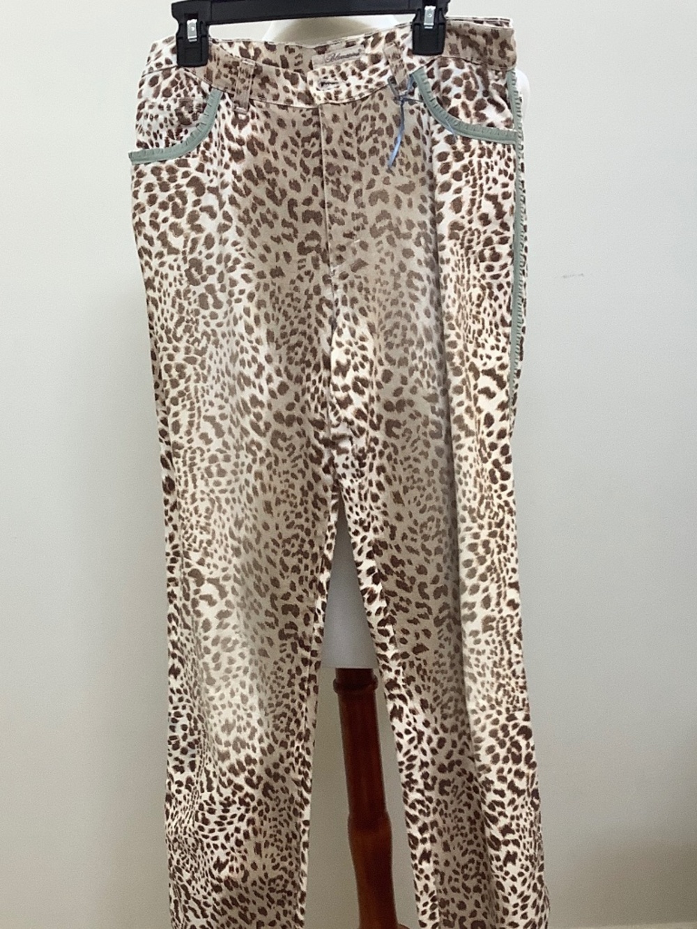 Blumarine  Vintage Jeans in Leopard Print Rare Find